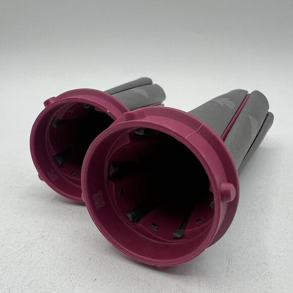 Set 2 Dyson Airwrap Short Barrels 1.2" Hair Attachments Fuchsia Left Right - Picture 4 of 4